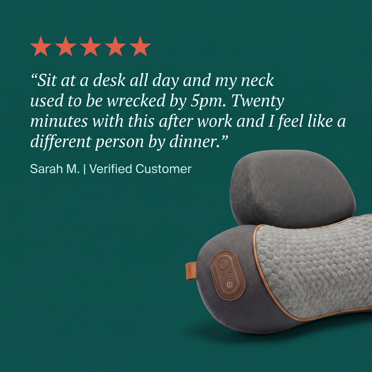 Verta Tri-Therapy Massage Pillow