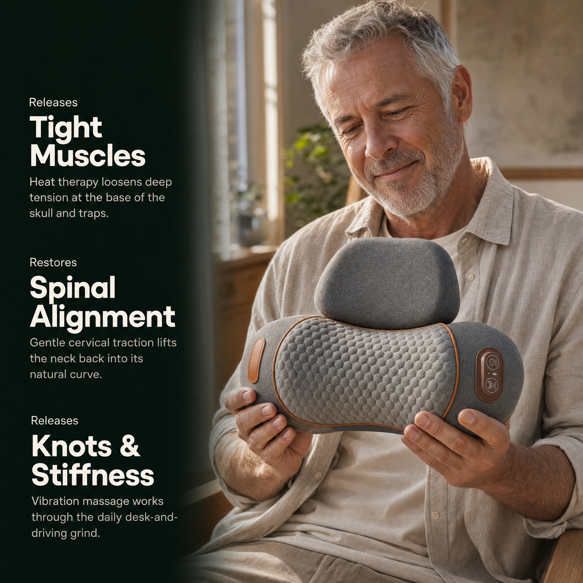 Verta Tri-Therapy Massage Pillow
